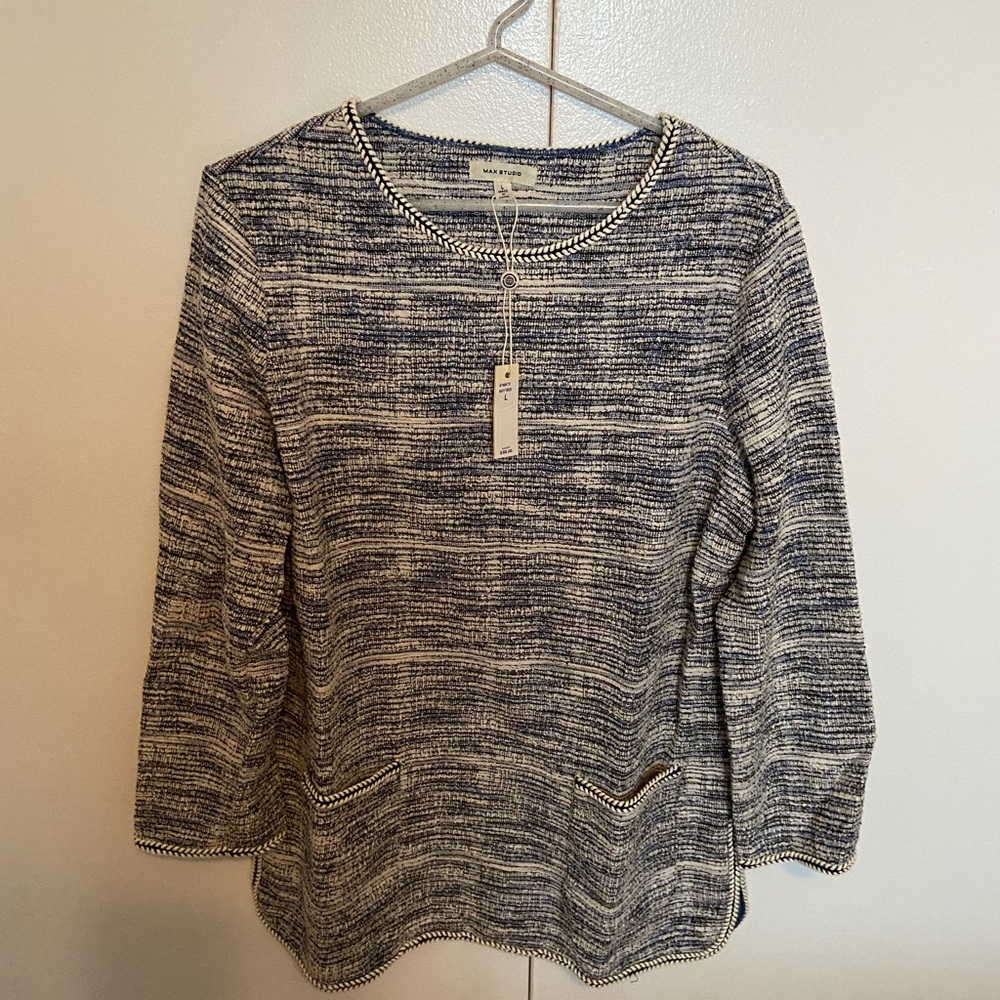 NWT Max Studio sweater, relaxed fit, perfect for the office